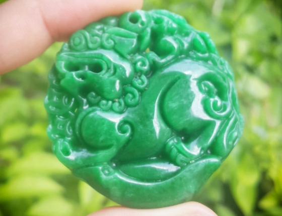 Mặt Tỳ Hưu ngọc cẩm thạch - TH 89