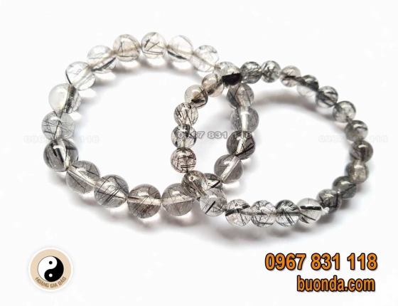 Vòng tay thạch anh tóc đen