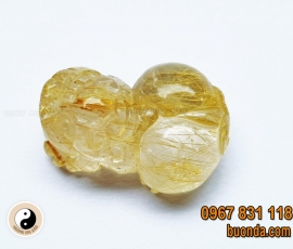 Tỳ hưu thạch anh tóc vàng